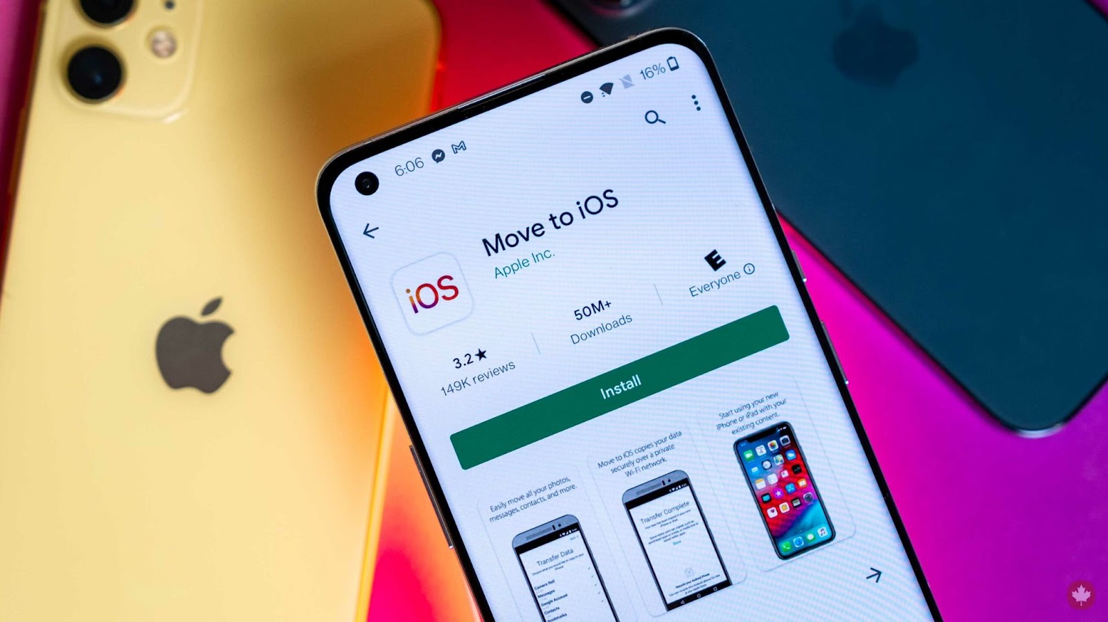 Приложение Move to iOS для переноса данных с Android на iPhone