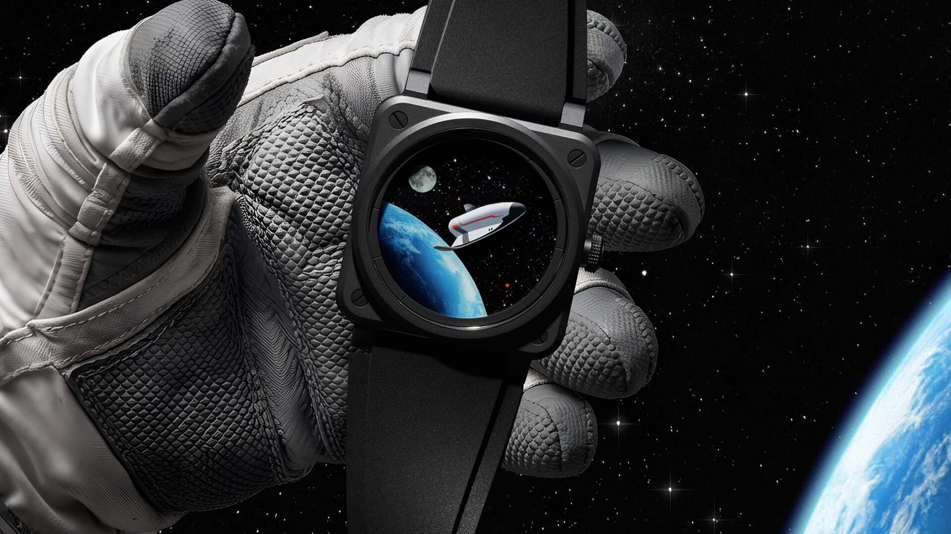 Bell & Ross выпустила BR-03 без стрелок, с Землёй и Марсом