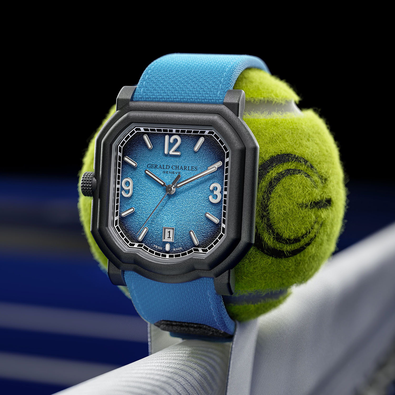 Бирюзовый циферблат Gerald Charles Maestro GC Sport Tennis
