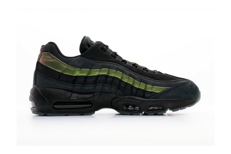Kyle Wilson x Nike SB Air Max 95 кроссовкасының градиентті бүйір панельдері