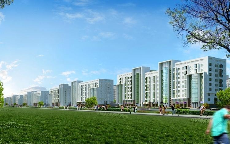 Кирпичный жилой дом середины XX века в центре Алматы
