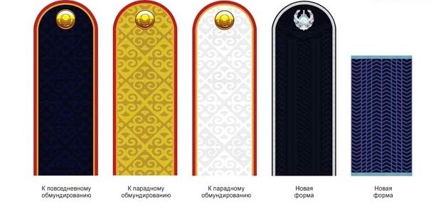 Погоны рядового полиции Казахстана