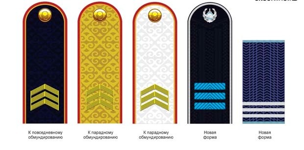 Погоны сержанта полиции Казахстана