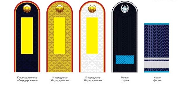 Погоны старшины полиции Казахстана