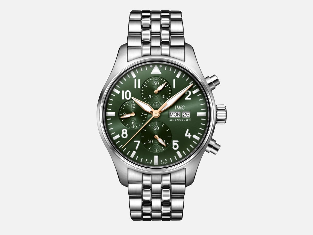 Болат білезіктегі IWC IW378008