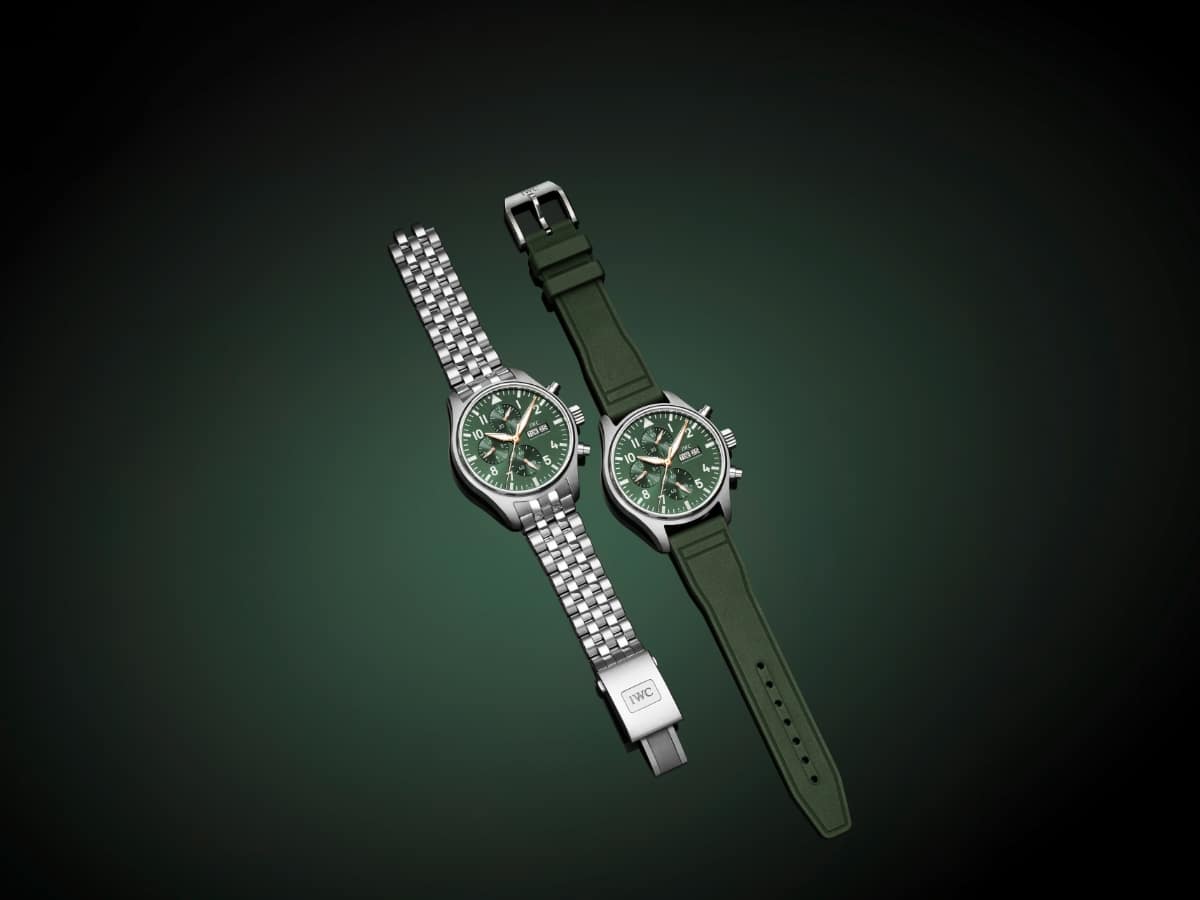 Білезігі мен каучук белбеуі бар IWC IW378008