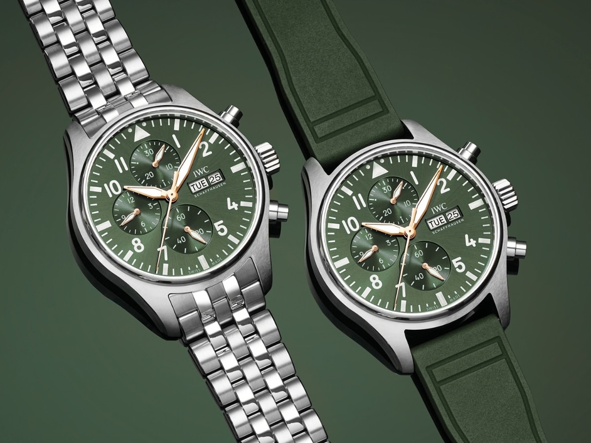 IWC зәйтүн түсті ұшқыш хронографын шығарды