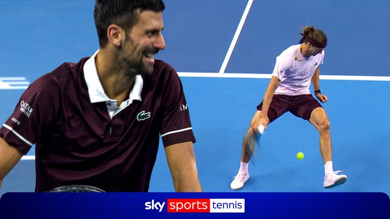Новак Джокович и Александр Зверев в четвертьфинале China Open в Пекине