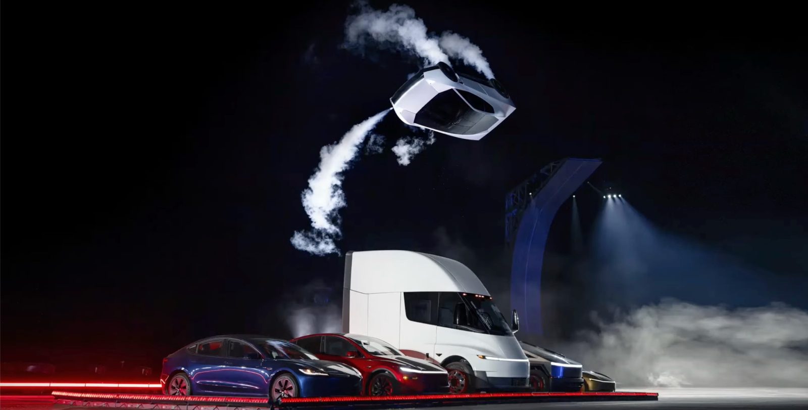 Tesla показала новый Roadster с газовыми двигателями тяги